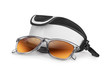 © Krafla - stylish sunglasses and case on a white