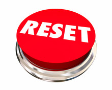 Reset Start Over Fresh Change New Beginning Button 3d Illustrati