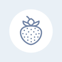 Sticker - strawberry line icon