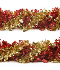 Wall Mural - Line of a tinsel garland isolated