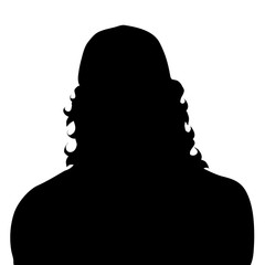 Poster - Vector silhouette of man.