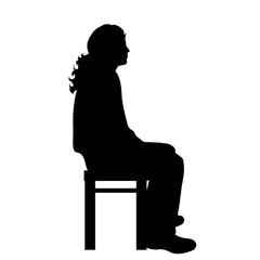 Poster - Vector silhouette of man.