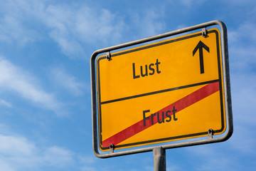 Poster - Schild 112 - Frust