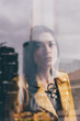 © Eugenio Marongiu - Double exposure of young beautiful caucasian brown hai rowman looking camera pensive - creative, thoughtful, thinking future concept