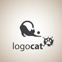 Wall Mural - logo cat