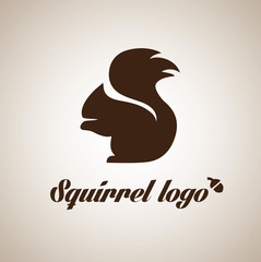 Wall Mural - squirrel logo
