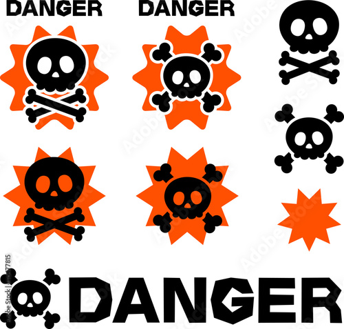 危険 ドクロのアイコン Stock Vector Adobe Stock