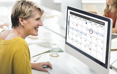 Wall Mural - calendar planner organization management remind concept