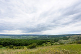 Fototapeta Sawanna - View on moldovan village green landscape in summer time