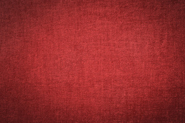 Red fabric texture wallpaper background.