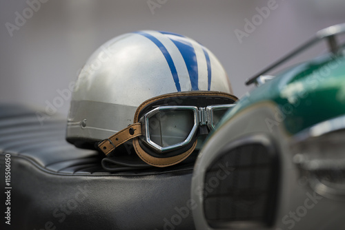Obraz Dibond Motorradhelm