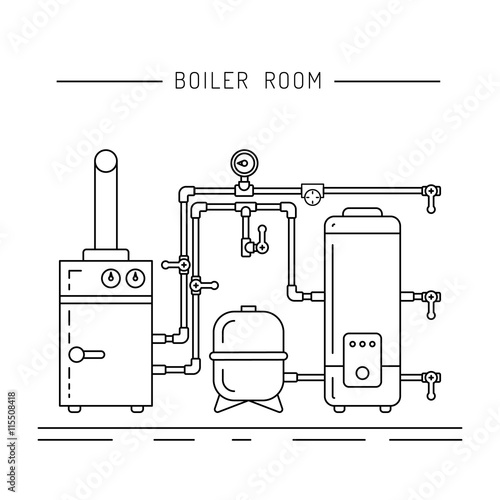 Boiler Room Equipment Buy This Stock Vector And Explore