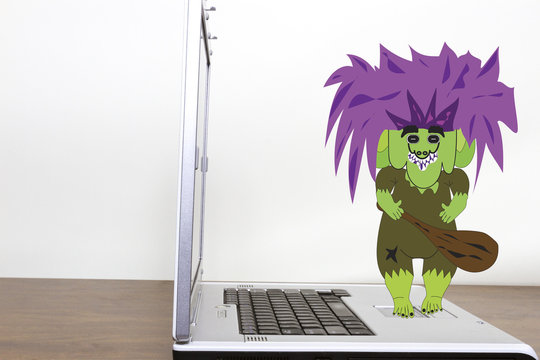 Attacking internet troll