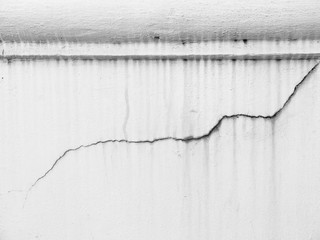 Wall Mural - cracked wall white background texture