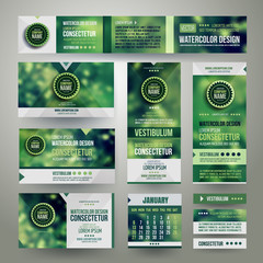 Vector Corporate identity templates