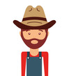 © Gstudio - cowboy avatar isolated icon design