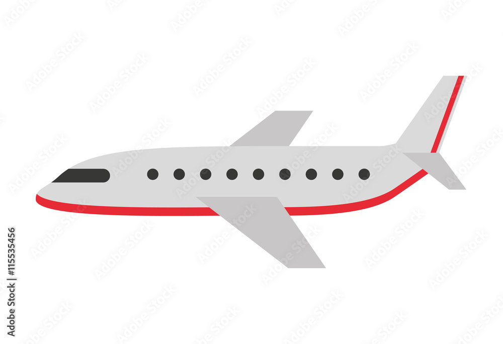airplane silhouette  isolated icon design - obrazy, fototapety, plakaty 