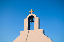 Small White Church In Cyclades