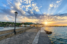 Evening Cityscape Of Ischia, Italy