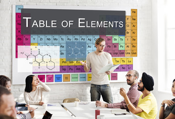 Poster - Chemical Bonding Experiment Research Science Table of Elements C