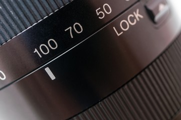 Poster - macro shot of black camera lens. photography concept.