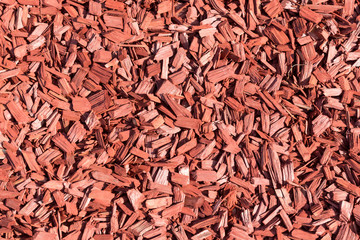 Wall Mural - Background made from brown wood chips