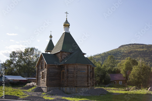 Fotografie, Tablou Kirche in Esso - Kamtschatka - Sibirien - Russland