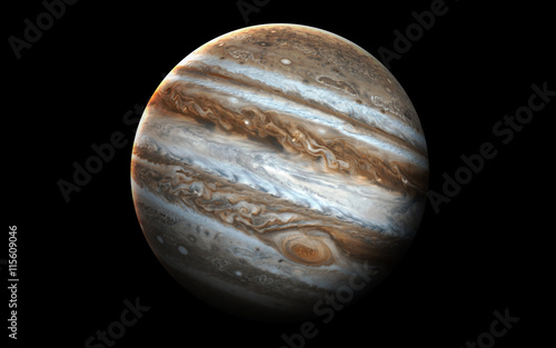 Jupiter - High resolution 3D images presents planets of the solar system Tableau sur Toile