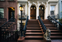 Steps To Apartment Buildings In Chelsea, Manhattan, New York.