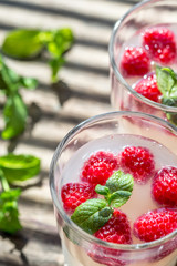 Sparkling Raspberry - Limoncello Cocktail