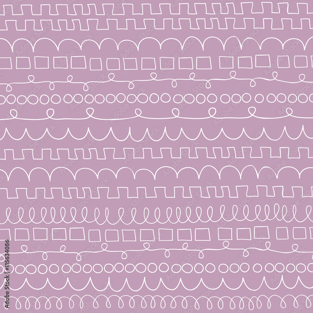 Seamless pattern in the style of Doodle. Vector graphics. Stock Vector ...