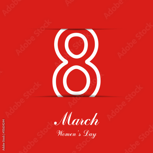 8 March Background Womens Day Banner Eps10 Vector Illustratio