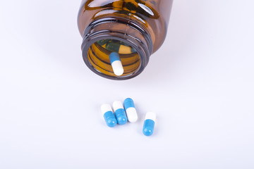 Colorful pills and tablets.