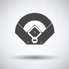 Poster - Baseball field aerial view icon