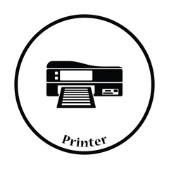 Poster - Printer icon Vector illustration