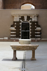 Wall Mural -  The baths of Diocletian (Thermae Diocletiani) in Rome. Italy