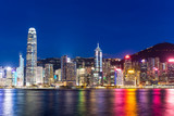 Fototapeta Miasta - Hong Kong city at night