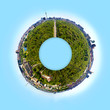 Panorama über Berlin von der Siegessäule aus als Little Planet