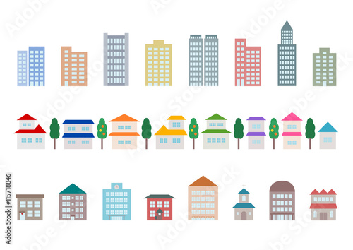 街並 建物 イラスト アイコン Buy This Stock Vector And Explore Similar Vectors At Adobe Stock Adobe Stock