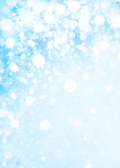 Wall Mural - blue snowfall background.