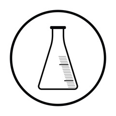 Sticker - Icon of chemistry cone flask