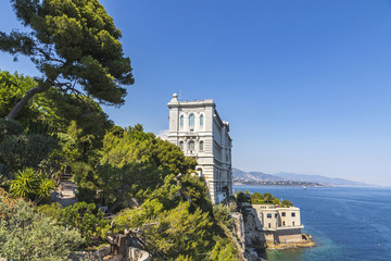 Wall Mural - Building of Oceanographic Museum in Monaco