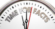 © iQoncept - Time for Facts Truth Reality Research Clock 3d Illustration