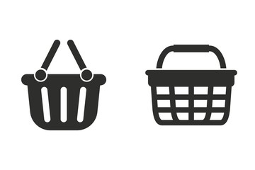 Wall Mural - Shopping basket - vector icon.