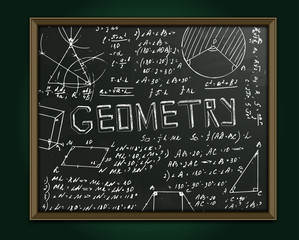 Geometry blackboard image