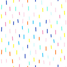 Vector Seamless Cute And Funky Pattern Of Dashes