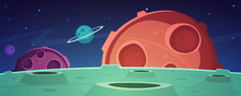 Cartoon Game Space Background