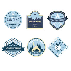 Sticker - Vintage Outdoor Camp Badges and Logo Emblems