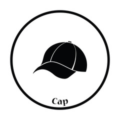 Poster - Baseball cap icon