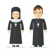 catholic priest and nun
